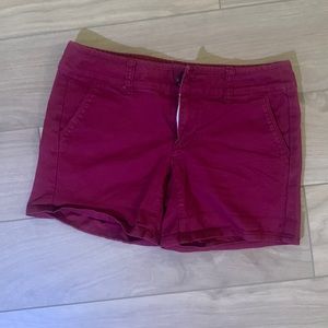 American Eagle womens shorts 00 maroon